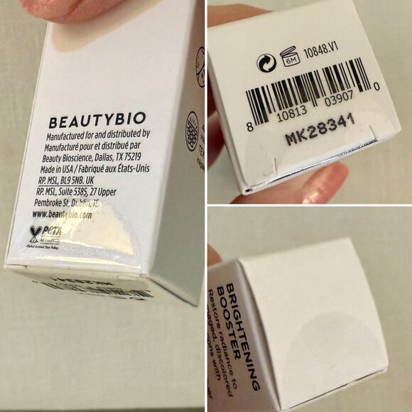 Brightening Booster BeautyBio Vitamin C Vegan Squalane Hydrating Full Size - Picture 6 of 7